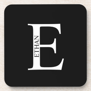 Posavasos de Bebida con Monograma Personalizado y 