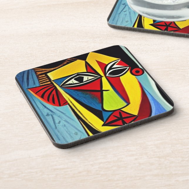 Posavasos de bebida de arte abstracto (Lado Izquierdo)