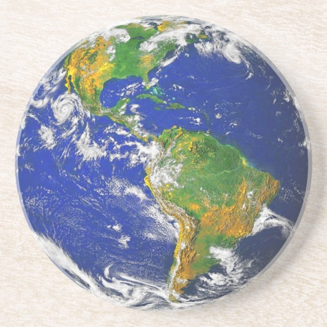 Posavasos de bebida del planeta Tierra (Frente)