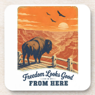 Posavasos de bebida Freedom Looks Good Canyon