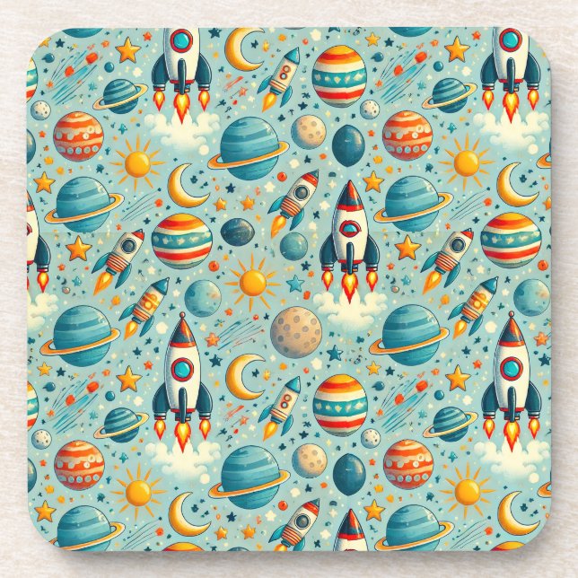 Posavasos de bebida Galaxia Espacial Decoración di (Frente)