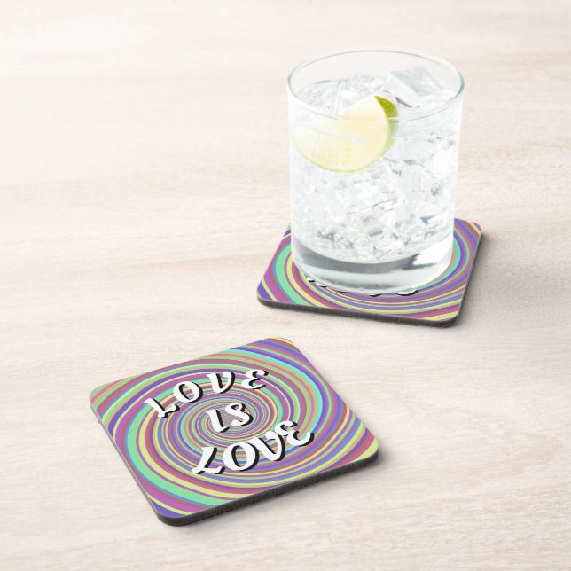 Posavasos de Bebida Orgullo Amor Es Amor (Lado Derecho)