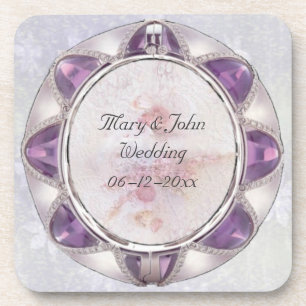 Posavasos de Bebida para Boda Preciosa