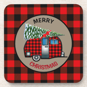 Posavasos de Bebida para Campamento de Navidad de