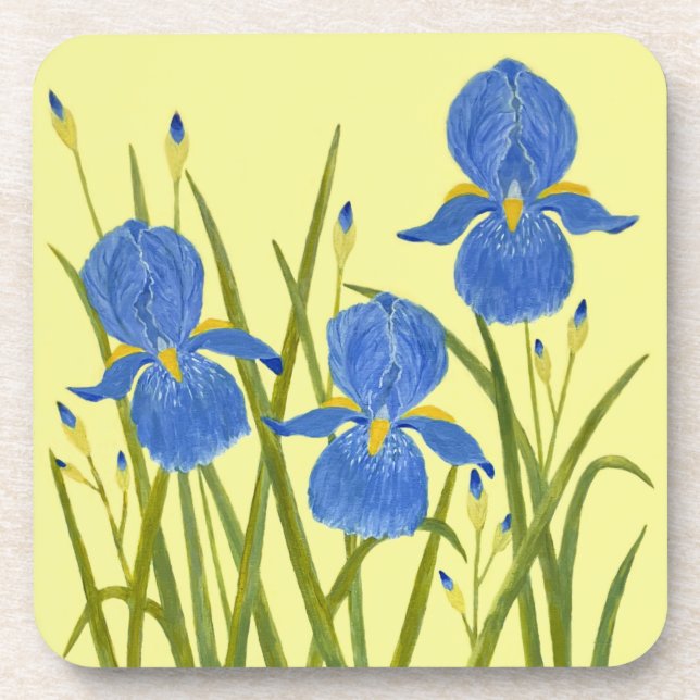 Posavasos de Bebidas Blue Irises (Frente)