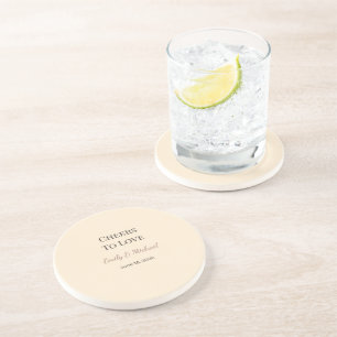 Posavasos de boda Brindis al Favor del Amor