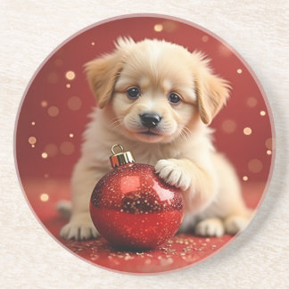 Posavasos de cachorro de Navidad