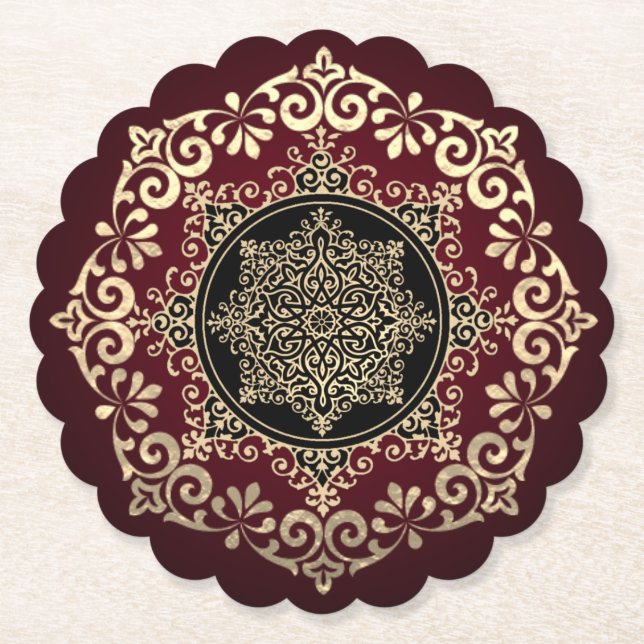 Posavasos de cartón con decoración (Anverso)