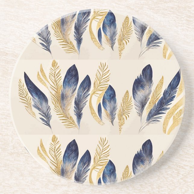 Posavasos de cerámica "Flor Botánica" (Frente)