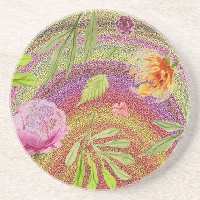 Posavasos de cerámica “Sand Flower” (Frente)