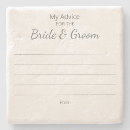 Posavasos de Consejos para Novia y Novio