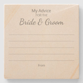 Posavasos de Consejos para Novia y Novio