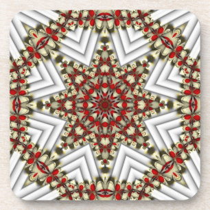 Posavasos de corcho de patchwork de Navidad Countr