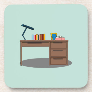 Posavasos de escritorio acogedor