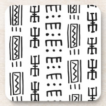 Posavasos de estampado de tela de barro africana
