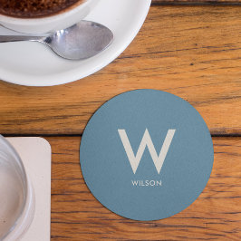 Posavasos de fiesta personalizados con monograma a