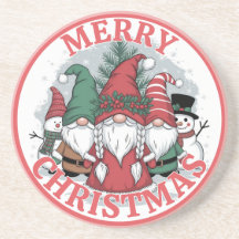 Posavasos de Gnomos de Navidad