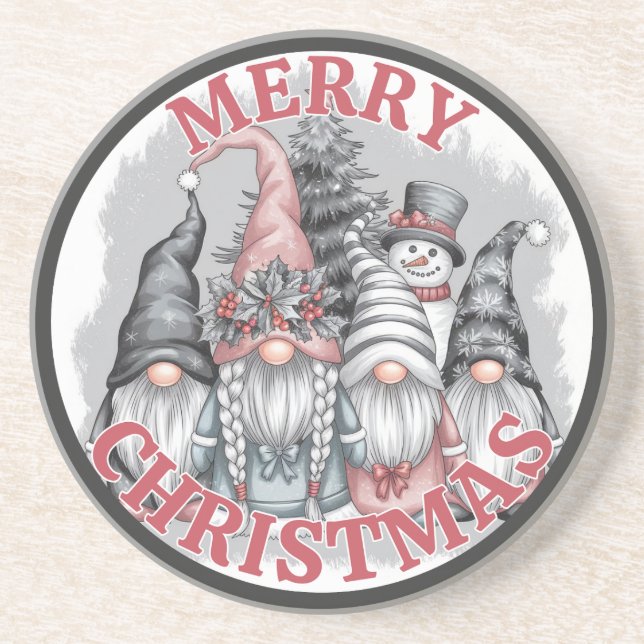 Posavasos de Gnomos de Navidad (Frente)