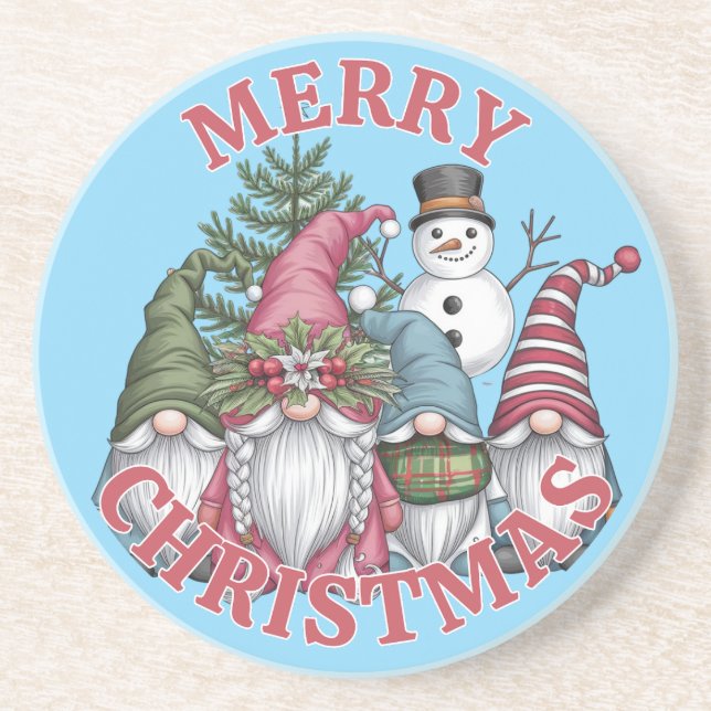 Posavasos de Gnomos de Navidad (Frente)