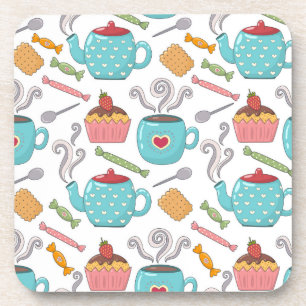 Posavasos de hora del té y dulces