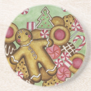 Posavasos de jengibre de Navidad