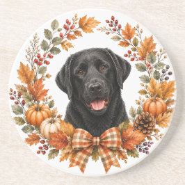 Posavasos de Labrador Negro de Otoño