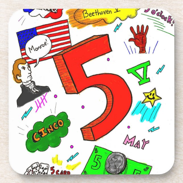 Posavasos De Ode a Cinco Ataques - Conjunto de 6 (Frente)