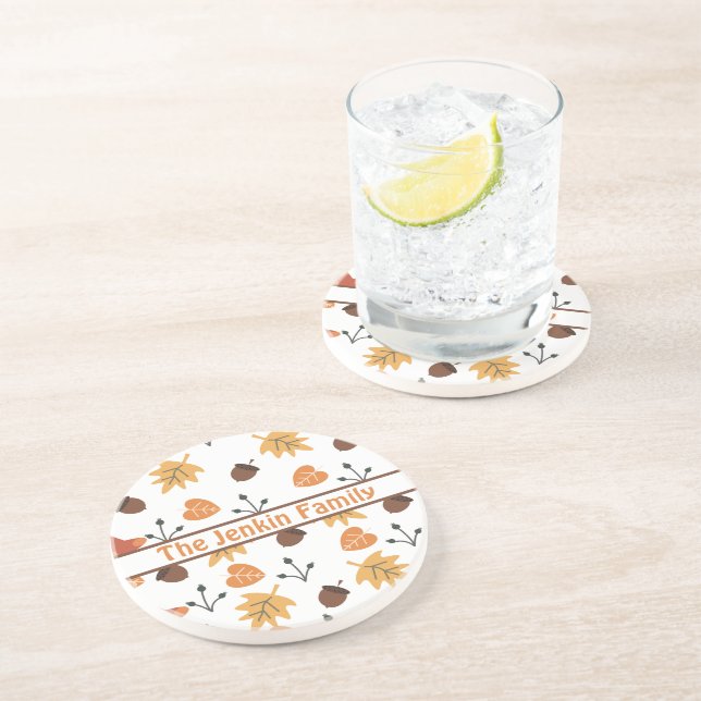 Posavasos de Otoño Personalizado (Lado)