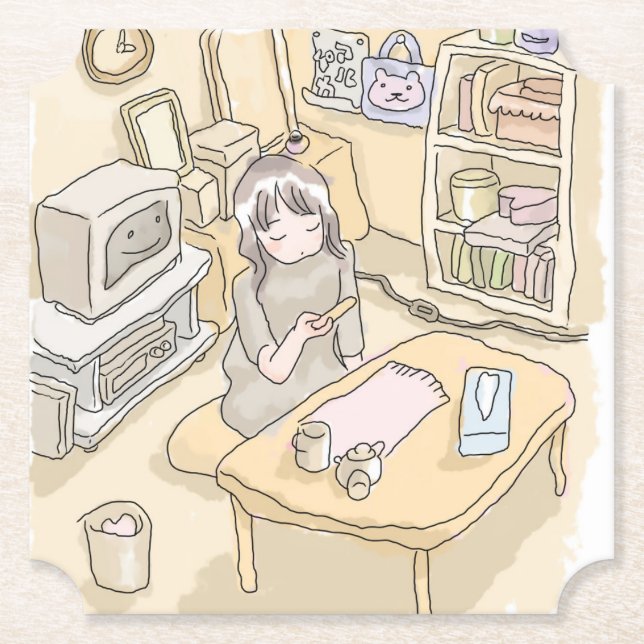 POSAVASOS DE PAPEL さいくくじ　お部屋 (Anverso)