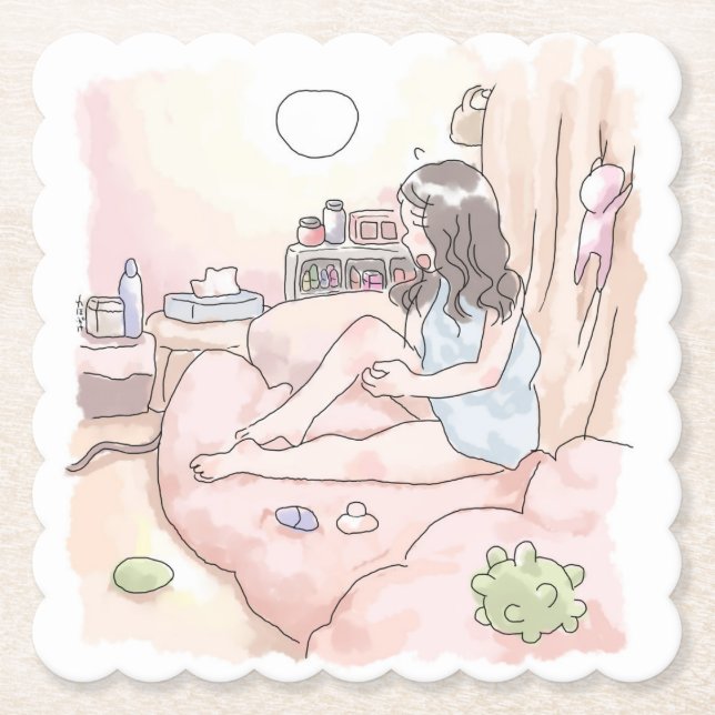 POSAVASOS DE PAPEL さにれにじ (Anverso)