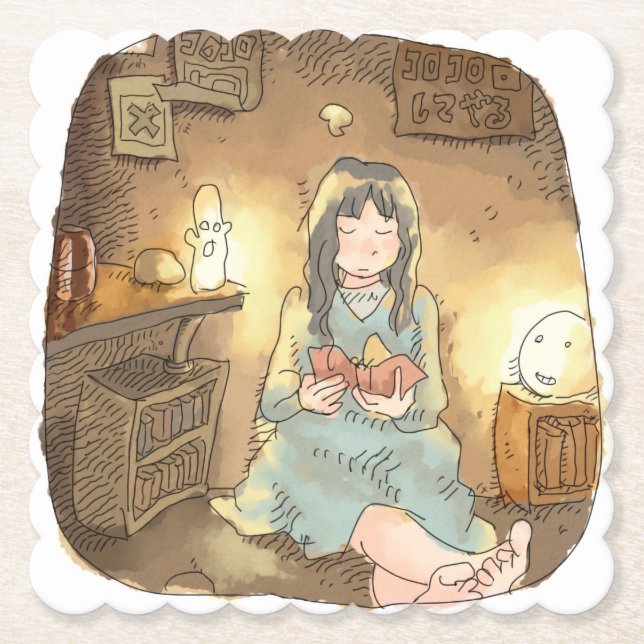 POSAVASOS DE PAPEL さ や な し じ (Anverso)