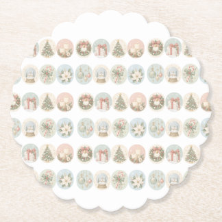 POSAVASOS DE PAPEL クリスマスコースター