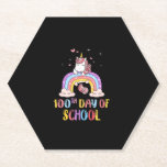Posavasos De Papel 100 Días Escolares De Chicas De Rainbow Unicorn Pa<br><div class="desc">100 Días Escolares De Chicas De Rainbow Unicorn Para Estudiantes Con Camisetas De Larga Manga</div>