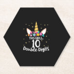 Posavasos De Papel 10.ª Entrega De Regalos De Cumpleaños Este Chica E<br><div class="desc">10.ª Entrega De Regalos De Cumpleaños Este Chica Ahora Tiene 10 Dígitos Dobles De Camiseta De Manga Larga</div>