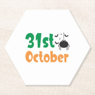 Posavasos De Papel 31 de octubre - Halloween