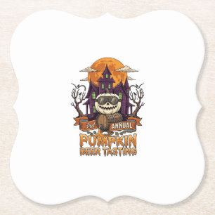 Posavasos De Papel 3er Festival Anual de Cerveza de Calabaza con Sabo