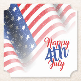 Posavasos De Papel 4 de julio Placa de papel