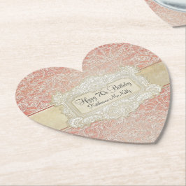 Posavasos De Papel 70.ª fiesta de cumpleaños Regencia francesa de enc