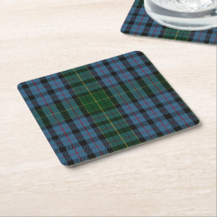 Posavasos de papel a cuadros del clan Forsyth