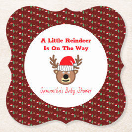 Posavasos De Papel A Little Reindeer Is On The Way