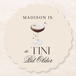 Posavasos De Papel a Tini bit Older Espresso Martini Cumpleaños
