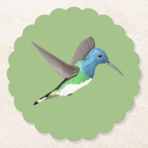 Posavasos De Papel Abandonar a Jacobin Hummingbird - transparente.