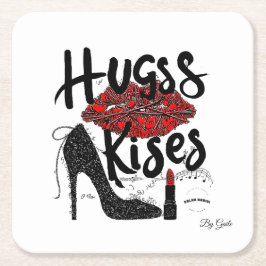 Posavasos de papel Abrazos y Besos (6) de Gaile