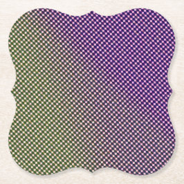 Posavasos De Papel Abstract Geometric Gradient Checker Pattern 1278