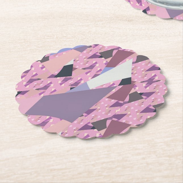 POSAVASOS DE PAPEL ABSTRACTO DE SAILS (En perspectiva)