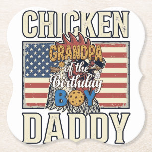 Posavasos De Papel Abuelo del Niño del Cumpleaños Galletas Leche Cami