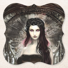 Posavasos De Papel Acto artístico Ángel de la Caída Gótico Steampunk