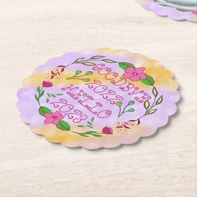 POSAVASOS DE PAPEL ADIÓS 20XX HOLA 20XX (En perspectiva)