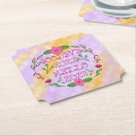 POSAVASOS DE PAPEL ADIÓS 20XX HOLA 20XX