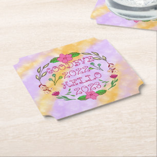 POSAVASOS DE PAPEL ADIÓS 20XX HOLA 20XX